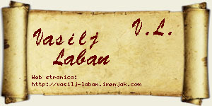 Vasilj Laban vizit kartica